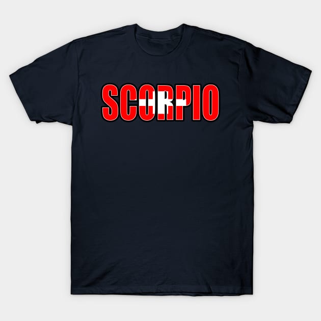 Scorpio Switzerland Horoscope Heritage DNA Flag T-Shirt by Just Rep It!!